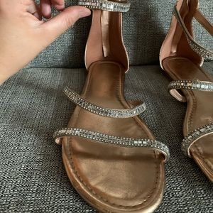 Worn once! Rose Gold Sandal